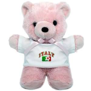   Bear Pink Italy Italian Soccer Grunge   Italian Flag 