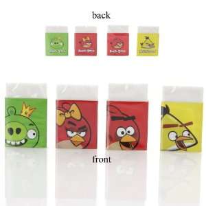   Angry Birds Block Erasers by Rovio   Assorted Design   RANDOM 4