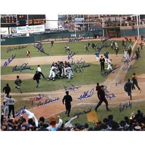  1969 New York Mets Team Signed Celebration 16x20 