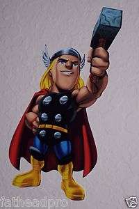 Thor Mini FATHEAD Marvel Comics Super Hero Squad 7x5 Wall Graphic 