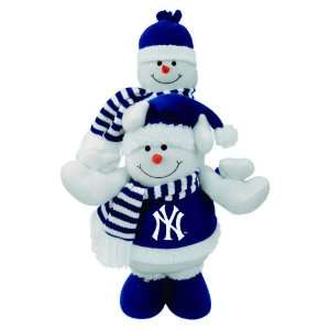  18 MLB New York Yankees Plush Double Stacked Snowman 