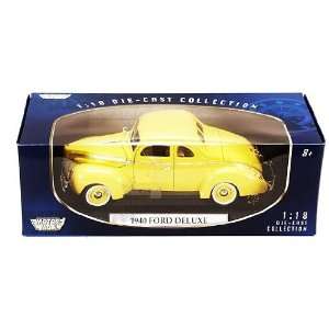Ford Deluxe Hard Top (1940, 118, Yellow) diecast car model american 