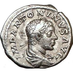 ELAGABALUS 219AD Ancient Authentic Silver Roman Coin ANNONA produce of 