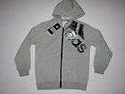 Adidas Boys Core FZ Fleece Sweatshirt Hoodie Gray NWT