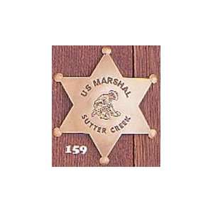 US Marshal Sutter Creek Western Badge