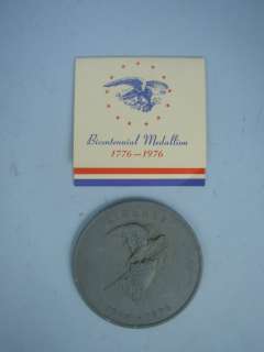 1776 1976 Bi Centennial Medallion in Box  