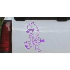 Purple 30in X 20.8in    Elmer Fudd Hunting Cartoons Car Window Wall 