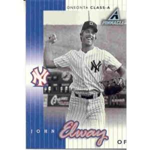  JOHN ELWAY PINNACLE NEW YORK YANKEES BASEBALL CARE VERY 