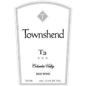  Townshend Cellars T3 Red NV 750ml Grocery & Gourmet Food