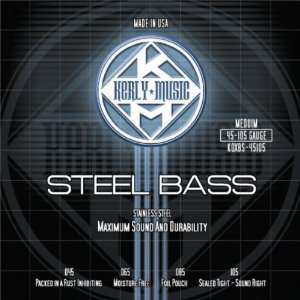   Kerly Music Stainless Steel Bass Strings Medium Musical Instruments