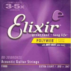   80/20 Bronze Extra Light Acoustic Guitar Strings 
