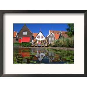  Waterfront Houses, Volendam, North Holland Framed 