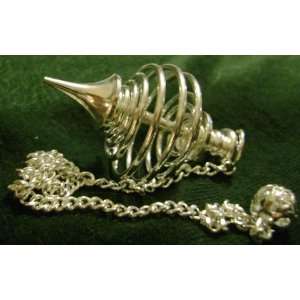  Silver Coated Brass Spirial Pendulm 
