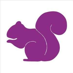   Squirrel Stretched Wall Art Size 28 x 28, Color Purple Home