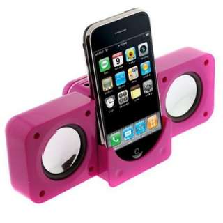 Portable Folding Stereo Speaker System (Pink)  