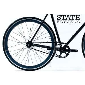 Bicycle Co.   Matte Black 2.0 Slate w/ Silver Fixed Gear DEEP PROFILE 