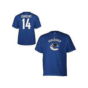  Reebok Vancouver Canucks Alex Burrows Player Name and 