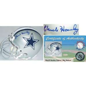  Chuck Howley Signed Cowboys Riddell Mini Helmet Sports 