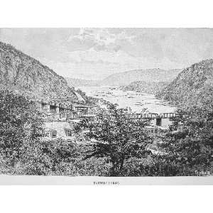  UNITED STATES View of Harpers Ferry in West Virginia 