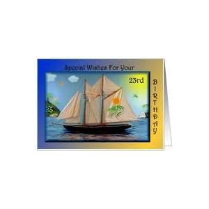  Birthday   23rd / Sail Boat Card Toys & Games