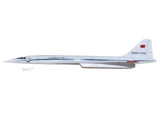 Tupolev TU 144 Aeroflot Wood Desktop Airplane Model  