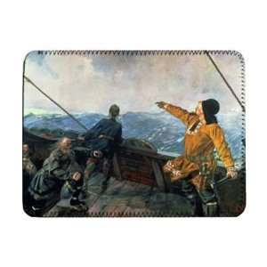 Leif Eriksson (10th century) sights land in   iPad Cover (Protective 