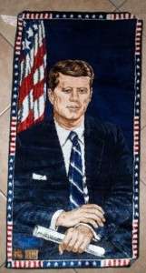 political memorabilia john f kennedy wall hanging 1964  