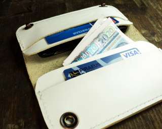iphone 4 white leather case & wallet  