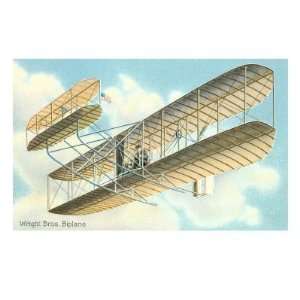 Wright Brothers Bi plane Giclee Poster Print, 24x32