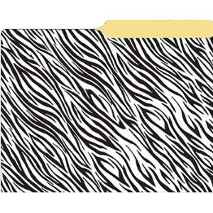  ZEBRA FILE FOLDERS HALF CUT 10PK Toys & Games