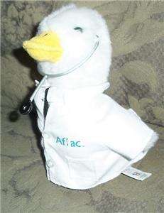 White Plush Talking Aflac Doctor Duck  