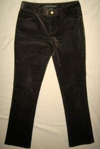 RALPH LAUREN Dark Brown Thin Wale Corduroy Pants Jeans Sz 4  