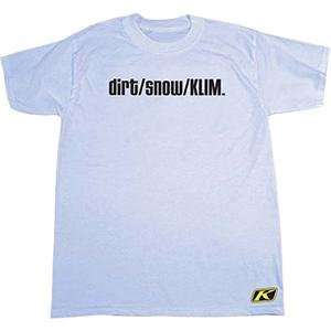  Klim Dirt T Shirt   Medium/White Automotive