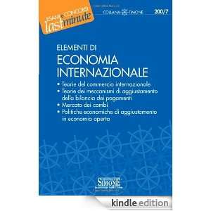 Elementi di economia internazionale (Il timone) (Italian Edition 