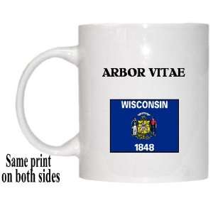  US State Flag   ARBOR VITAE, Wisconsin (WI) Mug 
