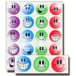  Smiley Face, Classic Acid Free, 4 Colors  20 Stickers Per Page 