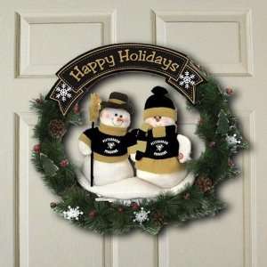    Pittsburgh Penguins Happy Holidays Wreath