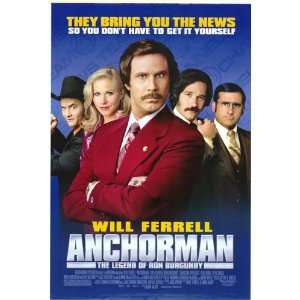  Anchorman Original Double Sided 27x40 Movie Poster   Not A 
