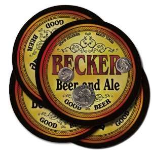  Becker Beer and Ale Coaster Set