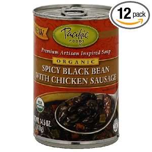 Pacific Natural Foods Organic Spicy Black Bean With Chicken Sausage 