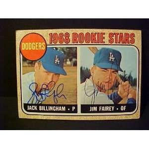  Jack Billingham & Jim Fairey Los Angeles Dodgers #228 1968 