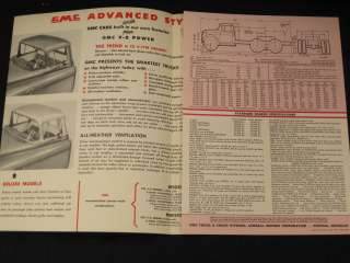 1959 GMC Trucks W500, MW500 Folder Sales Brochure  