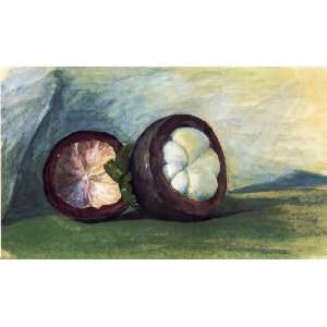 FRAMED oil paintings   John La Farge   24 x 14 inches   Fruit of the 