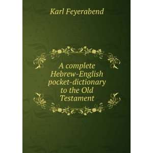   English pocket dictionary to the Old Testament Karl Feyerabend Books