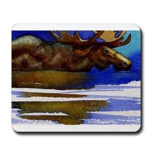  River Moose Nature Mousepad by  Office 