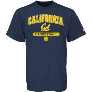  Russell Cal Golden Bears Navy Blue Basketball T shirt (X 