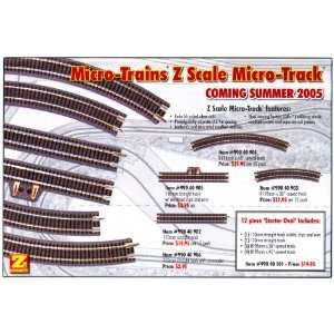  Z Scale Straight Track with Electrical Clip and Wire Toys 
