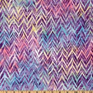  44 Wide Artisan Batiks Portofino Chevron Violet Fabric 