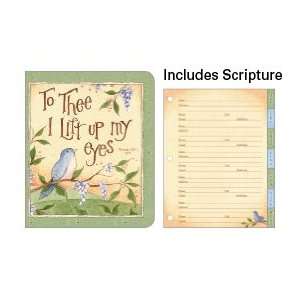  I Lift up My Eyes Ringbound Address Book with Scripture 