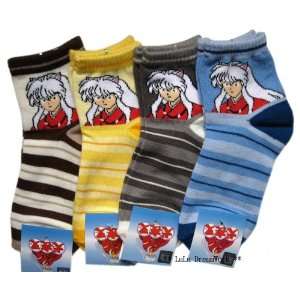  Anime Inuyasha Socks x 3 Pairs set  children socks 